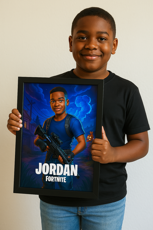 Fortnite-Style Personalized Character Portrait