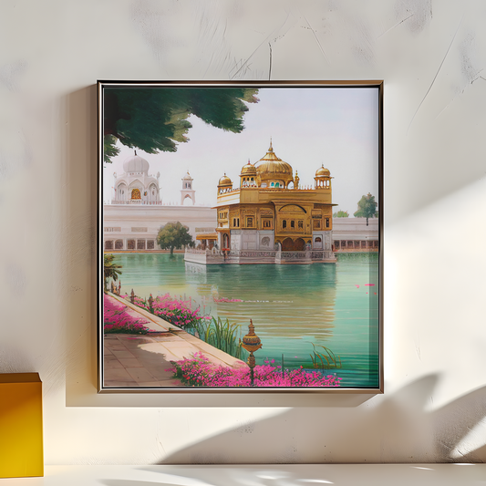 Golden Temple Harmandir Sahib Oil Painting